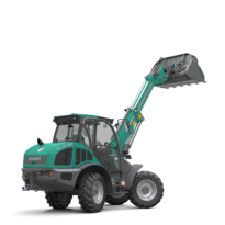 The Kramer telescopic wheel loader KL37.8T in a studio.
